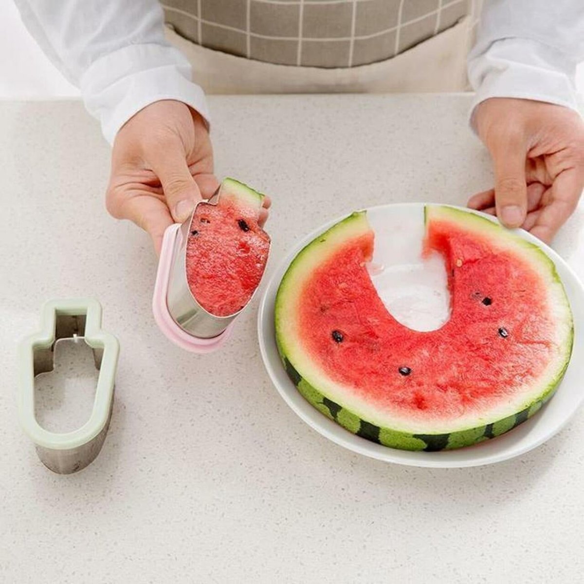 1+1 Gratis | Slicer™️ Wassermelone Ausstecher aus Edelstahl - Lozenza