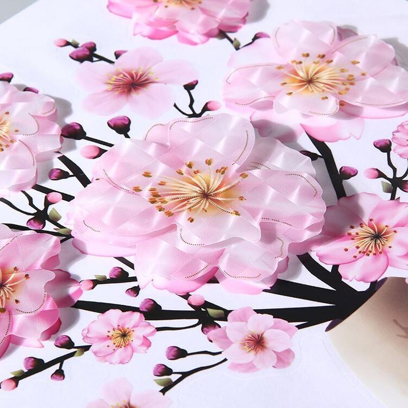 3D Stereo Rose Flower Vase Wall Stickers - Lozenza