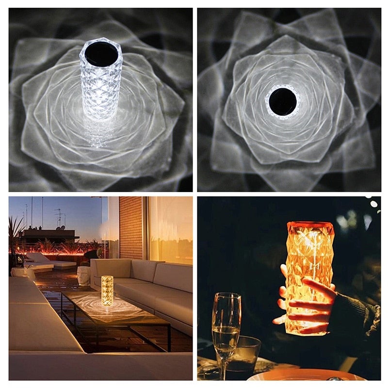 Crystal Table Lamp - Lozenza